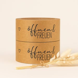 Papierklebeband Klebeband • öffnen & FREUEN • handmade Eigenproduktion 50 mm x 55m 画像 2