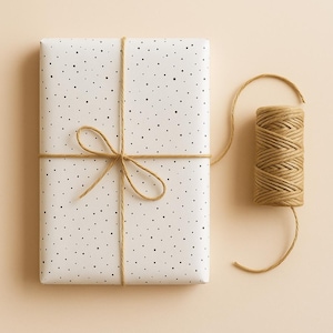 Papel de seda confetes bolinhas pretas embalagem, embrulho para presente, papel de embrulho, encomendas de embalagens