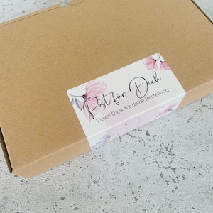 Adesivo aquarela flor embalagem pacote adesivos produção própria etiquetas pedido presente obrigado artesanal embalagem de negócios vendedor
