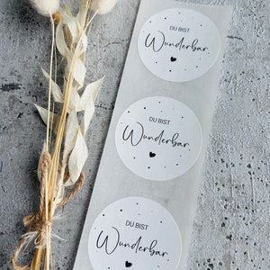 Sticker je bent geweldig zwart/wit etiketten bestel cadeau bedankt handgemaakte zakelijke verpakking verkoper