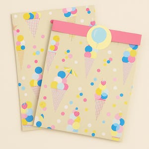 Paper bag bag birthday gift bags packaging flat bag children&#39;s birthday party bags paper bags