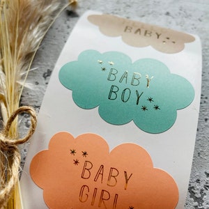 Autocollant Bébé Or Étiquettes de Naissance Commande Cadeau Remerciement Fait Main Entreprise Emballage Vendeur