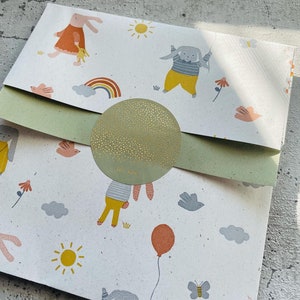 Sacchetti di carta Sacchetti regalo di compleanno coniglietto pasquale confezionamenti Sacchetti piatti Sacchetti per feste di compleanno per bambini Sacchetti di carta