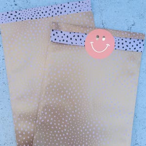 Paper bag gold dots bag birthday gift bags packaging flat bag children&#39;s birthday party bags paper bags
