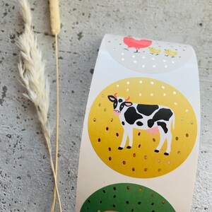 Sticker Gold Bauernhof Kindergeburtstag Etiketten Bestellung Geschenk Danke Handmade Business Verpacken Verkäufer