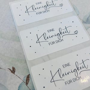 Sticker een kleinigheidje voor jou zwart/wit sticker etiketten bestel cadeau bedankt handgemaakt bedrijf verpakking verkoper
