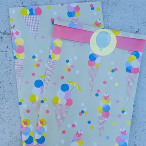 Paper bag birthday party birthday gift bags packaging flat bag children&#39;s birthday party bags paper bags
