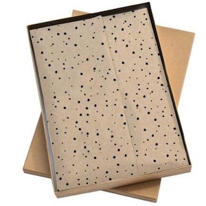 Carta velina pois di carta kraft 50 x 70 cm Confezione da 10 pezzi, confezioni regalo, carta da regalo, confezionamento ordini