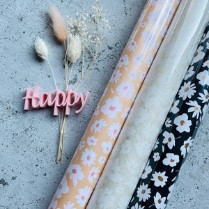 Emballage cadeau 50 x 300 cm papier kraft fleurs emballage cadeau papier cadeau feuilles cadeaux anniversaire commande entreprise