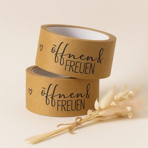 Papierklebeband Klebeband • öffnen & FREUEN • handmade Eigenproduktion 50 mm x 55m