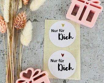 Sticker Nur für dich goldmetallic