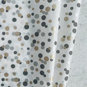 Carta velina con pois oro/neri, confezioni regalo, carta da regalo, ordini di imballaggio, accessori per negozi