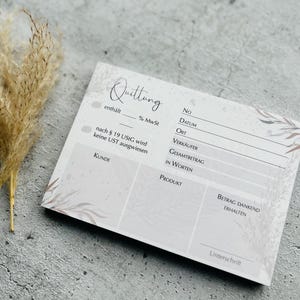 Kvittoblock A6 med karbonkopia i bohemisk design