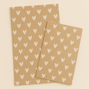 Paper bag hearts white brown kraft birthday gift bags packaging flatbag children&#39;s birthday party bags paper bags