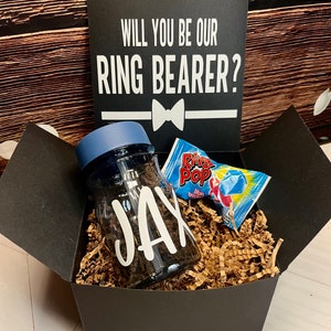 Ring bearer proposal set- will you be my ring bearer- ring bearer gift idea- groomsmen proposal gift