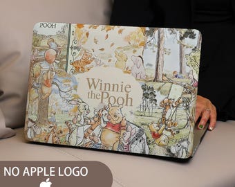 Winnie Cute Scrapbook MacBook Hard Case Laptop Cover for 2026 Neo Air 15/13 A3449 A3241 M5 Mac Pro 13 14 15 16 inch A3434 A3428 M4 M3 M2 M1