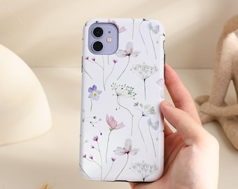 Funda elegante con diseño de flores, fina y resistente, para iPhone 17, 16, 15, 14, 13, 12 y 11 Pro, iPhone 17e/16e (2026), iPhone Plus/SE y iPhone 13 y 12 Mini.