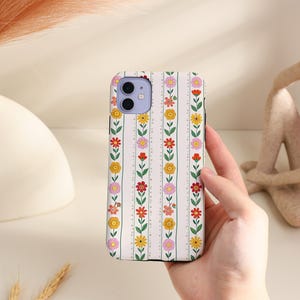 Cute Colorful Floral iPhone Case Cover for iPhone 16 15 14 13 12 11 Pro Max, iPhone 16e, 16 15 14 Plus, iPhone 13 12 Mini iPhone X XR XS SE