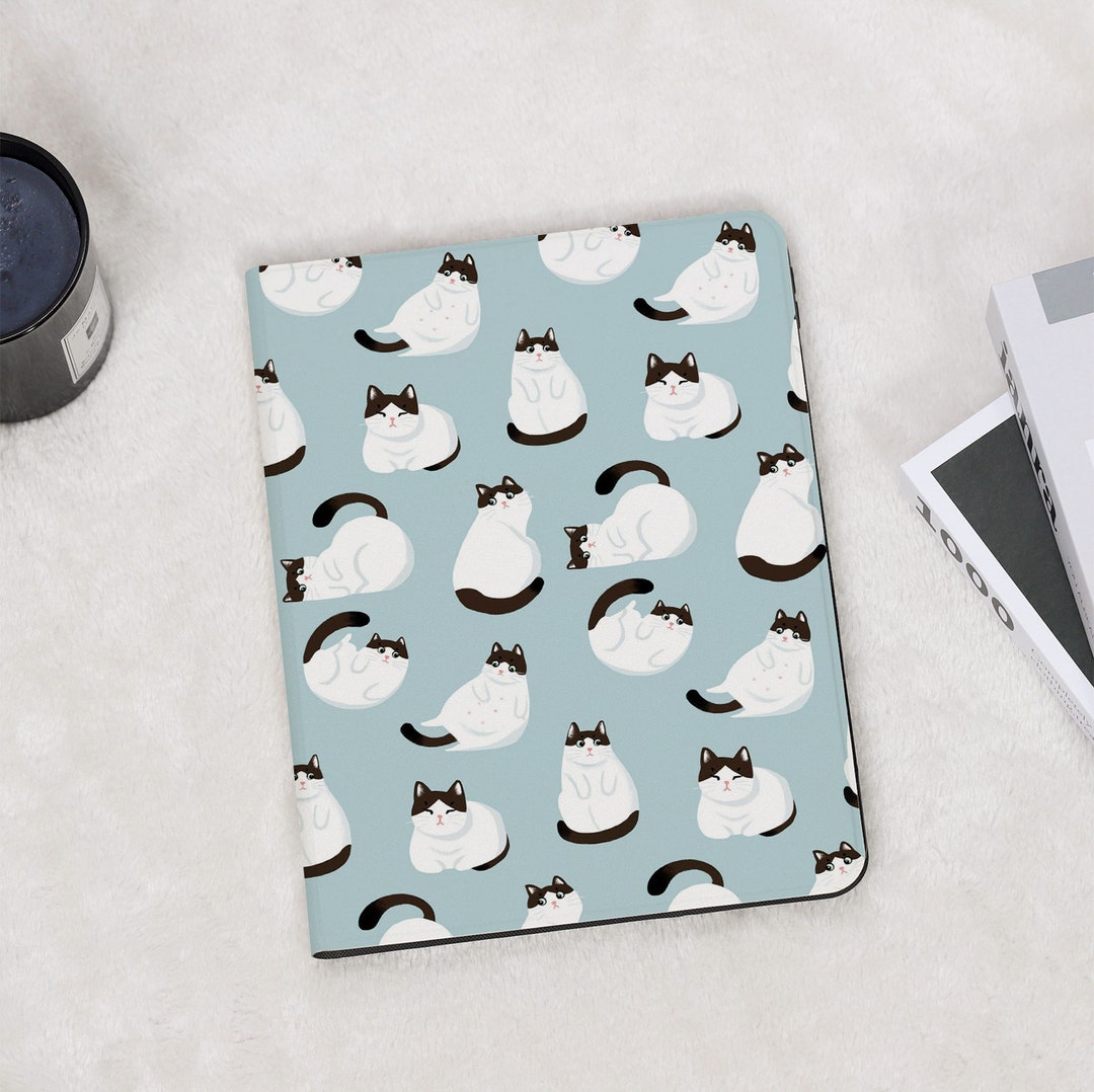 Black and White Tuxedo Cat iPad Case for Apple iPad 9.7 10.2 10.5 11 Inch iPad Air 3 4 5 iPad