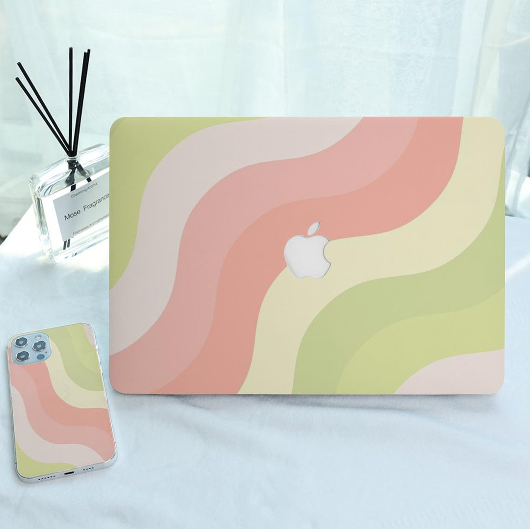 Colorful Wave Simple MacBook Case Laptop Cover for MacBook Air 11/13/15 ...