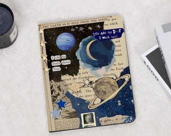 Celestial College Retro iPad Case with Pencil Holder Cover for iPad 11/10/9/8 Gen A16 11" 2025 Air 7/6/5 10.9" iPad Pro 13/12.9inch Mini 6/7