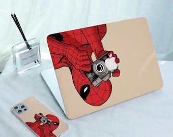 Spidy_and_Camera MacBook Hard Case Laptop Cover for 2026 Neo 13 Air 15/13/11 A3449 A3241 M5 Macbook Pro 13 14 15 16 inch 2025 M4 M3 M2 M1