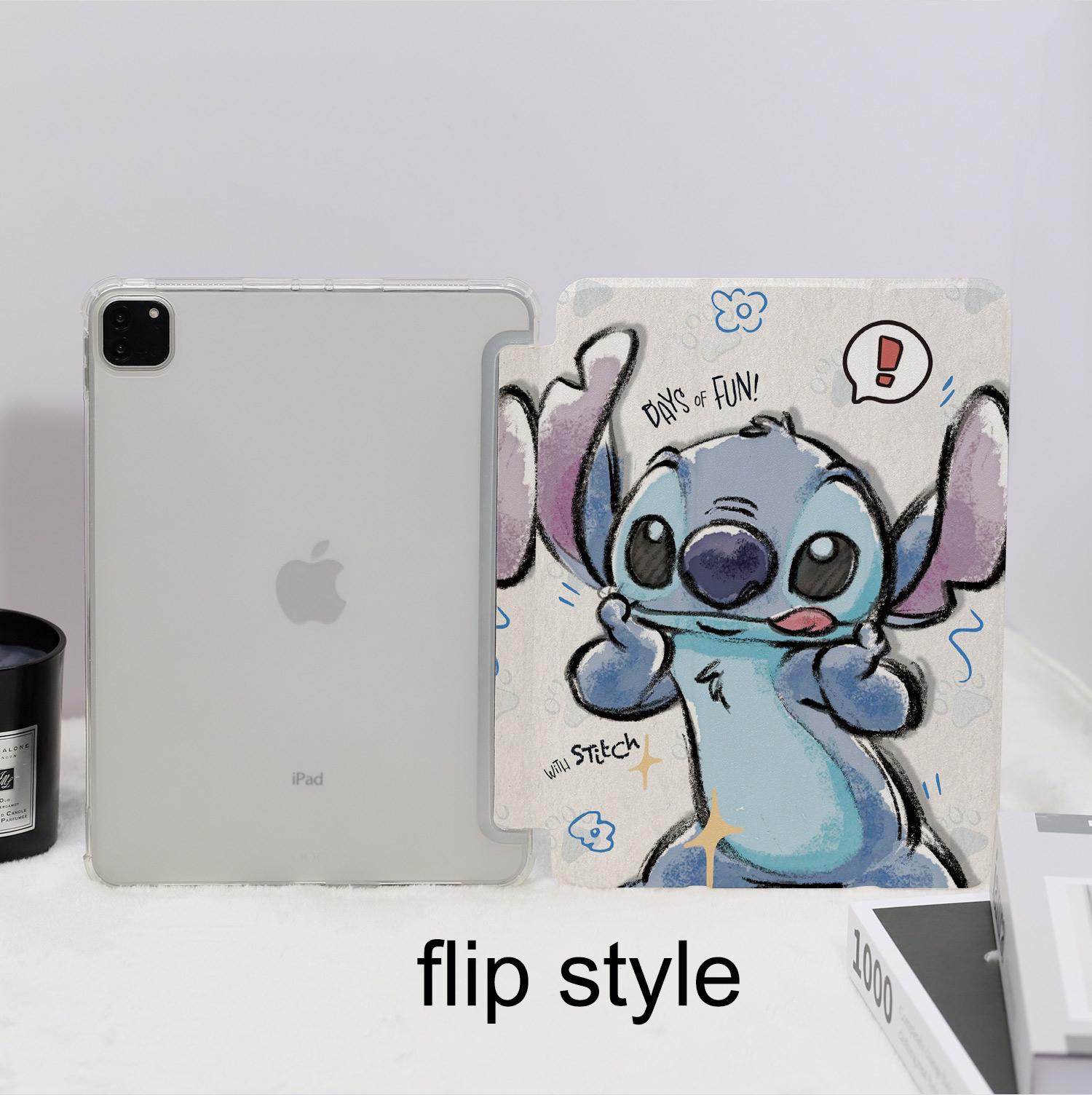 Custodia Per IPad Con Personaggio Stitch – Antiurto, Con Supporto, Per Bambini, Varie Misure