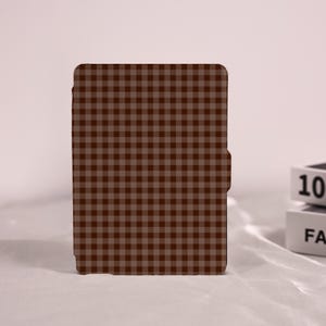 Bruine gingangprint aangepaste Kindle/Kobo Ereader-hoesje Clearback Cover voor Paperwhite 12/11/10e generatie/Colorsoft/Scribe/Kobo Clara BW/Libra Color