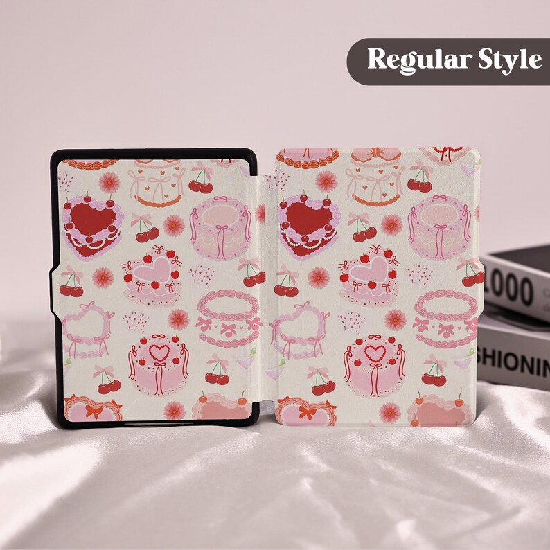 Bow Cake Sweet Collage Cute Kindle Paperwhite Case With Hand Strap for ...