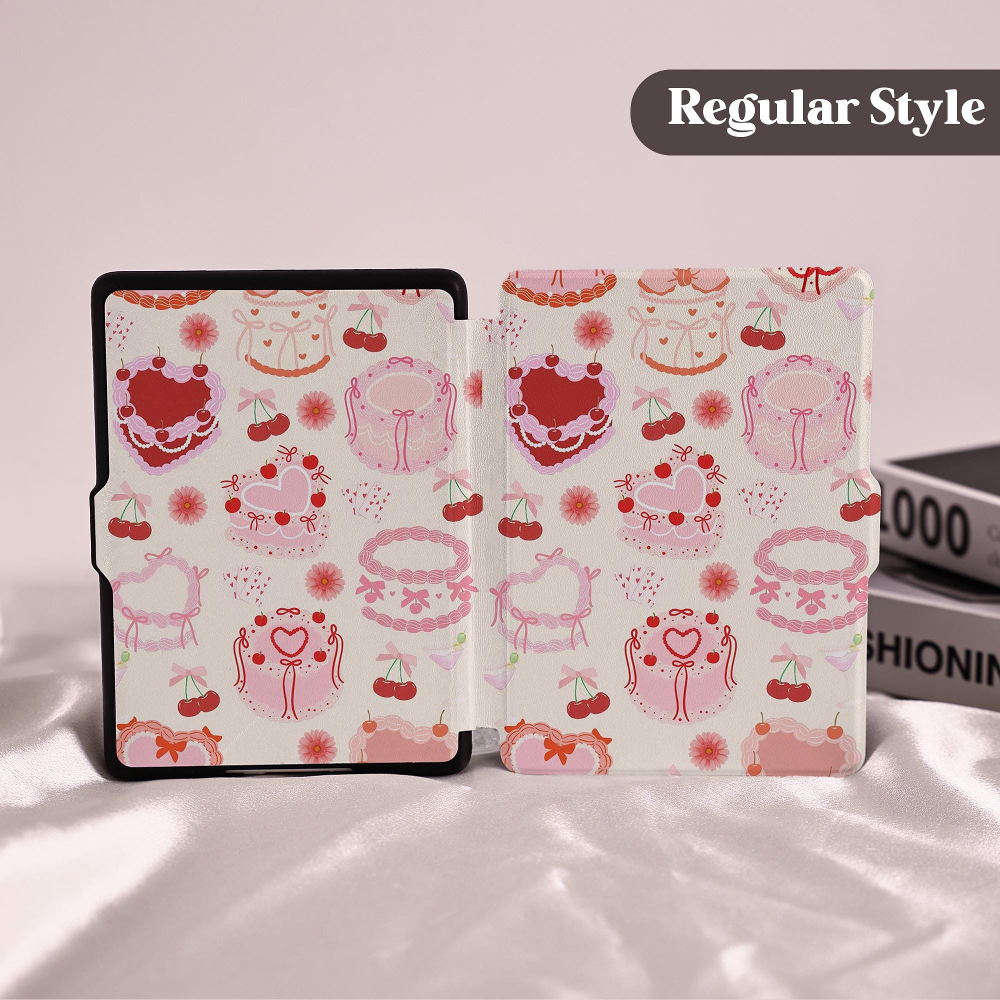 Bow Cake Sweet Collage Cute Kindle Paperwhite Case With Hand Strap for ...