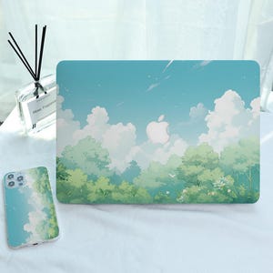 Forest Cloud Cartoon New MacBook Case for MacBook Air 15/13/11 A3240 A3241 M4 M3 M2, Laptop Cover for Macbook Pro 13 14 15 16 Inch 2025 2024