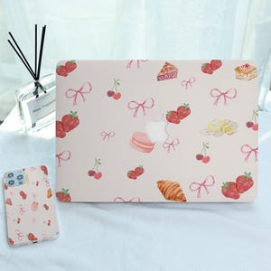 Cute Bows Sweet Design MacBook Protective Case for 2025 M4 Air 15/13/11 Inch A3240 A3241 Laptop Cover for MacBook Pro 13 14 15 16 M3 M2 M1