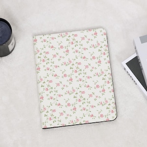 Pretty Floral Painting Cute iPad Case with Pencil Holder for iPad 11/10/9/8 Gen 2025 A16 10.9&quot; Air 7/6/5/4 iPad Pro 12.9&quot; 13&quot; 11&quot; Mini 6/7