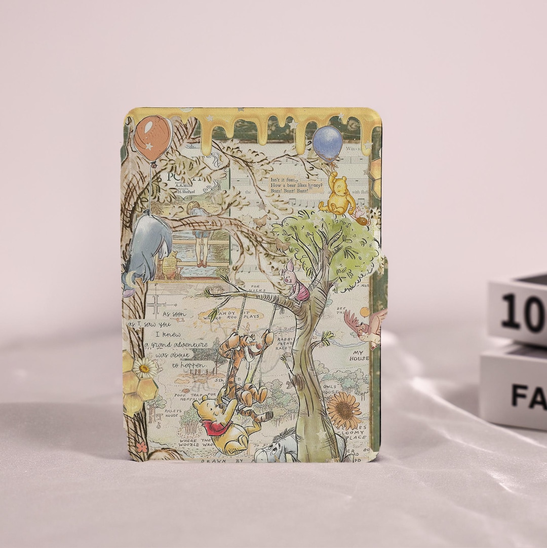 Winnie Pooh Cute Collage Kindle Paperwhite Case for Kindle 6"/6.8"/7 ...