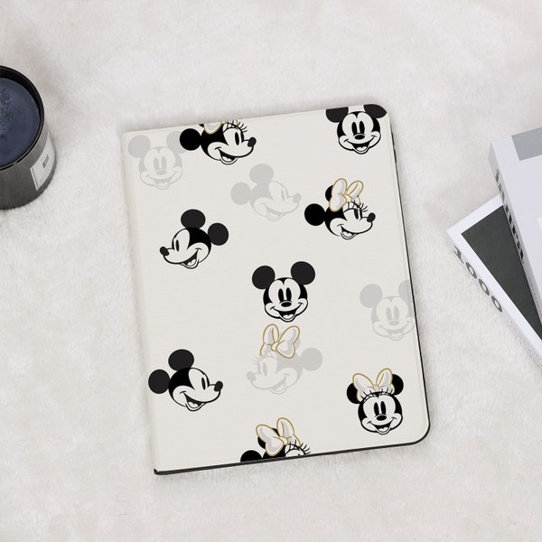 Cute Cartoon Mickey iPad Case For Apple iPad 9.7" 10.2" 10.5" 11 inch iPad Air 2 3 4 5 iPad mini 6 5 4 3 2 iPad Pro iPad 2022 2021 2020 Case