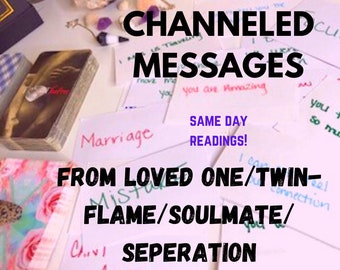 Vídeo de 20 m/ Lecturas de mensajes canalizados de amor/48 h-72 h