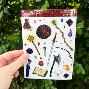 rpg sticker sheet