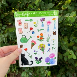 wildflowers sticker sheet