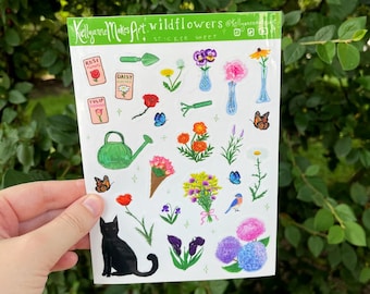 wildflowers sticker sheet