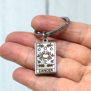 Star Sign Keyring Aries Taurus Gemini Cancer Leo Virgo Libra Scorpio Sagittarius Capricorn Aquarius Pisces Zodiac Secret Santa Xmas Stocking