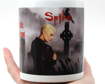 Spike Five Words: Have a Great Birthday... B**ch! Mug, Buffy the Vampire Slayer Mug, Into Every Generation, a Slayer is Born! Birthday Gift