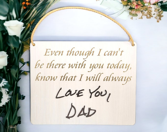Loved Ones Handwriting - Save A Seat - Memorial - Wedding Gift
