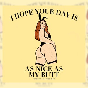 Spero che la tua giornata sia bella come il mio adesivo per il sedere / adesivo quadrato / SuicideGirl / Ivee Suicide / adesivo di affermazione / segni di Ivee / Poison Ivee