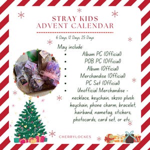 Streunende Kinder Adventskalender Mystery 5 Sterne Maxident Rockstar Noeasy Inoffizielle Merchandise KPOP Geschenkbox Weihnachten Feiertage
