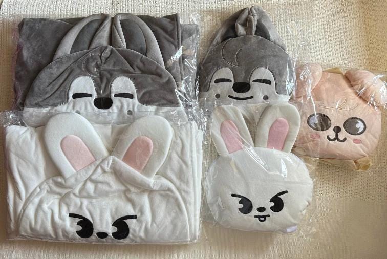 skizoo BbokAri ブランケット Stray Kids Xmas POPUP STORE 2023 BbokAri Blanket Felix SKZOO