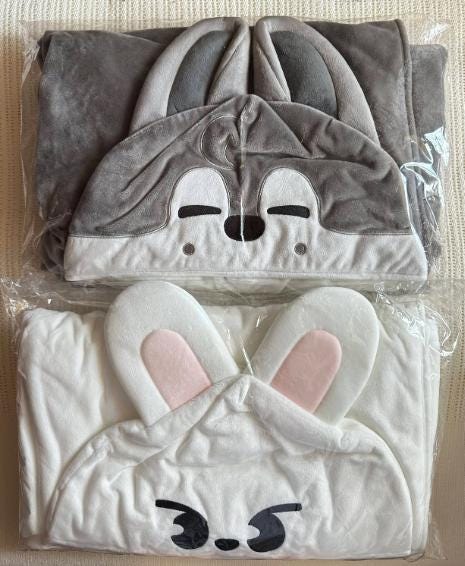 Official Skzoo Blanket Bagpack POB Stray Kids SKZ Pilot