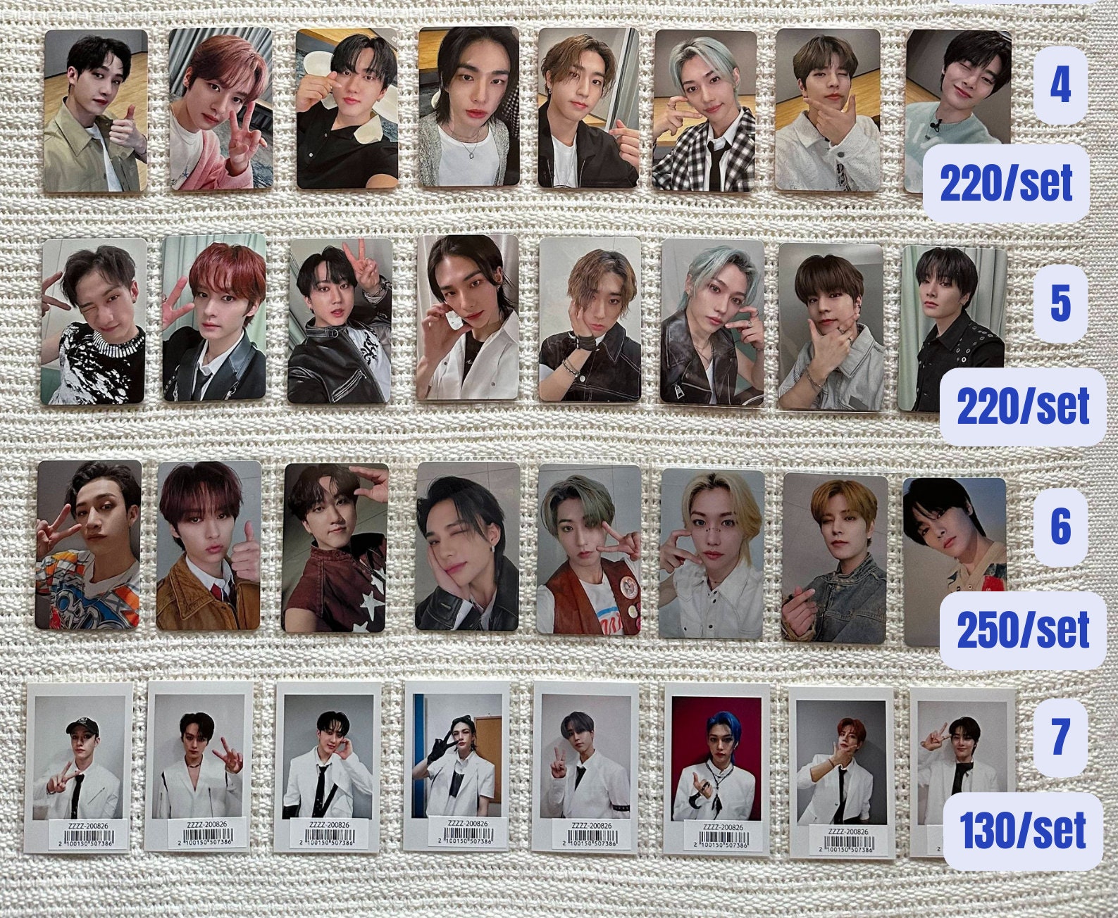 NEW Stray Kids Official Japan Photocards Bang Chan Lee Know