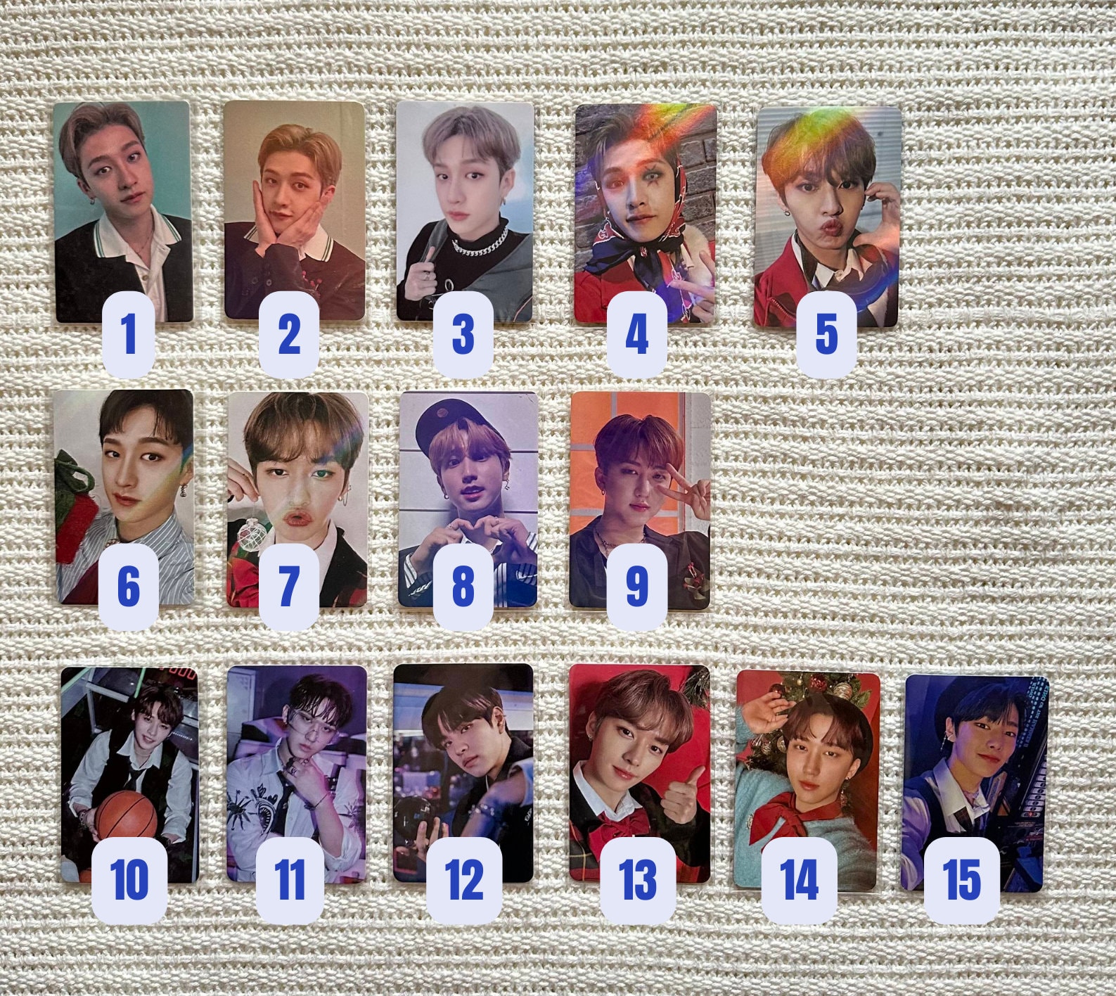 Stray Kids Official Photocard Christmas Evel - Etsy