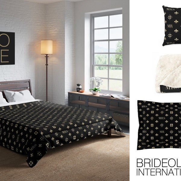 Black Gold Bedding - Etsy