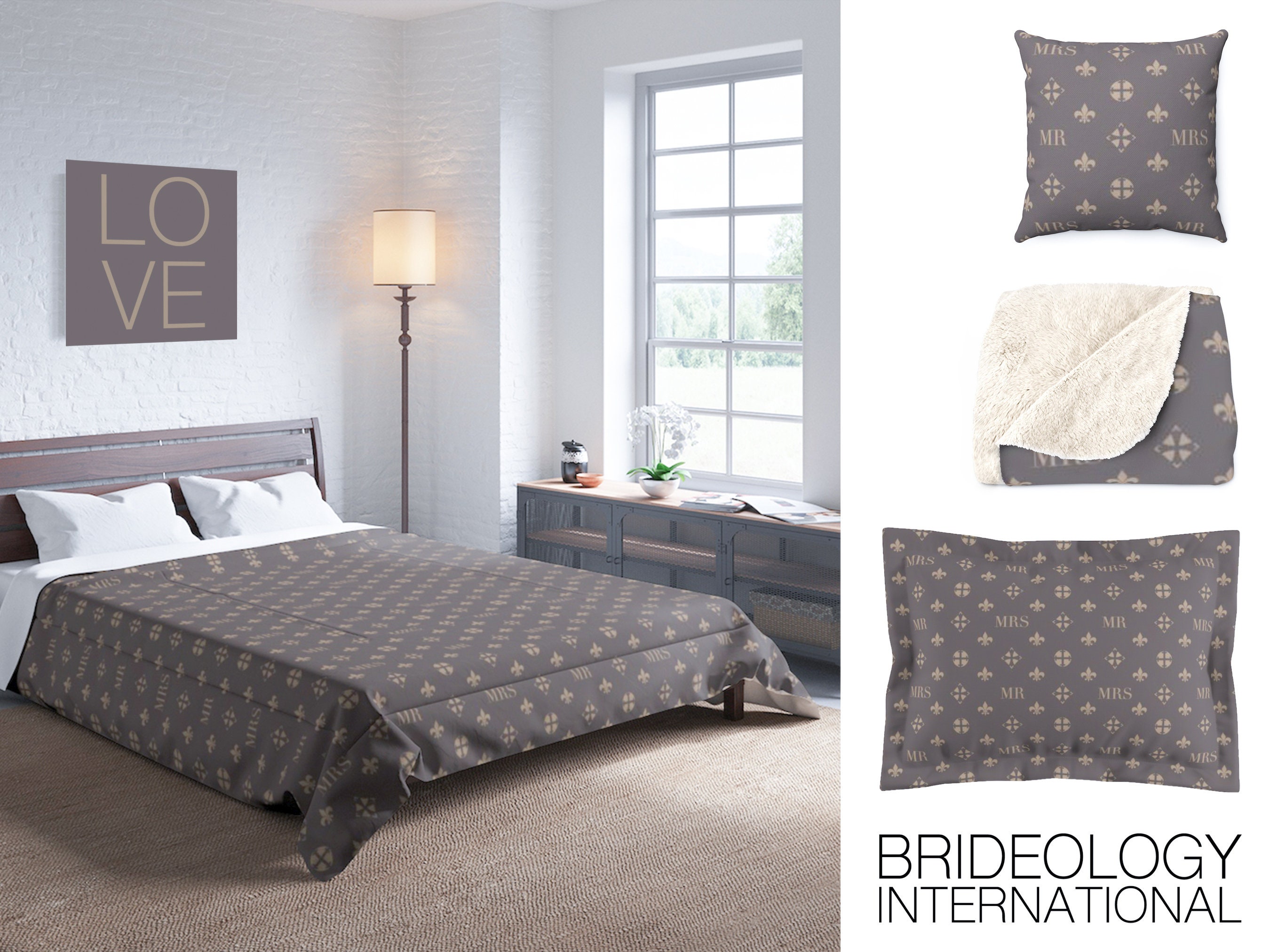 Personalized Luxury Louis Vuitton Bedding Set - Trends Bedding